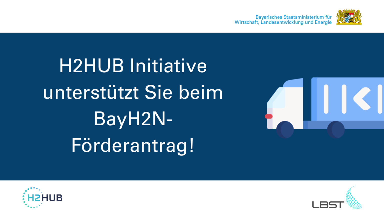 H2HUB Initiative unterstützt Sie beim BayH2N-Förderantrag!